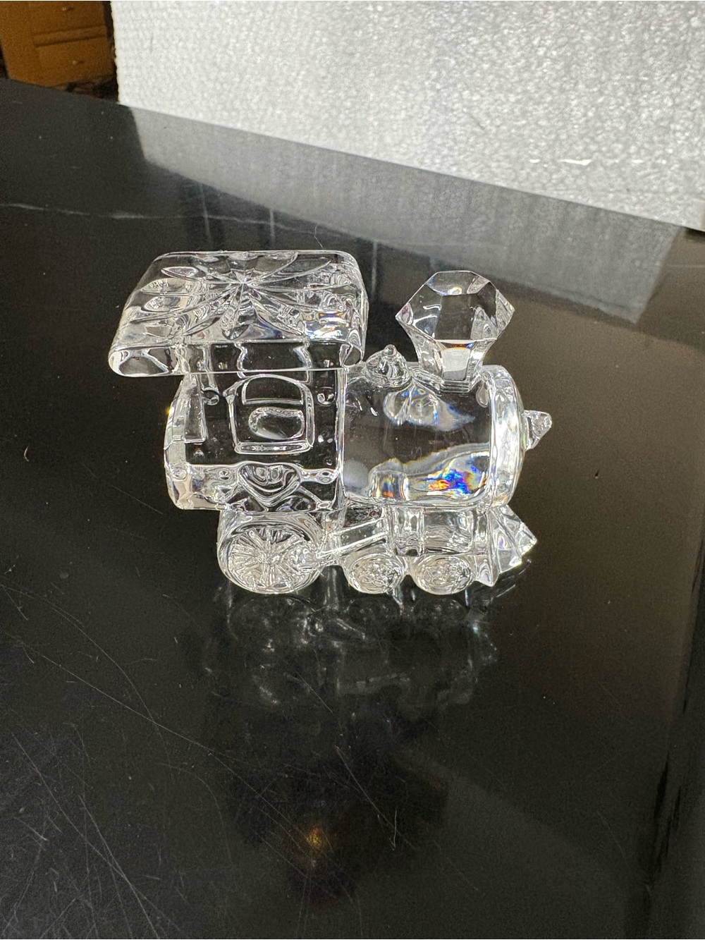 Jonal Crystal train paperweight